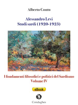 cover image of Alessandro Levi--Studi sardi (1920-1923)